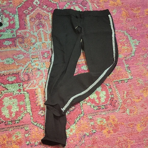 Venti6 Rhinestone Crinkle Jogger Pants | Size Medium - Picture 2 of 5